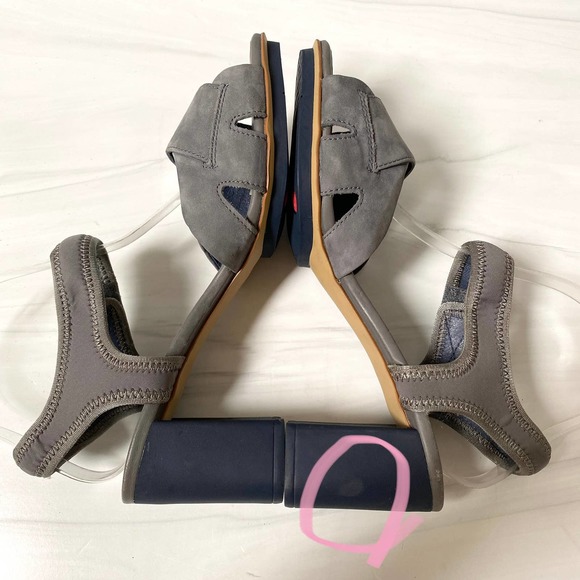 CAMPER Gray Suede Ankle Strap Myriam Sandal Size 10 - Picture 7 of 14